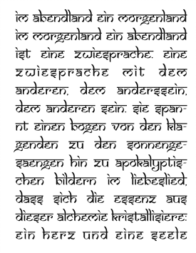 Abendland - Text R�ckseite